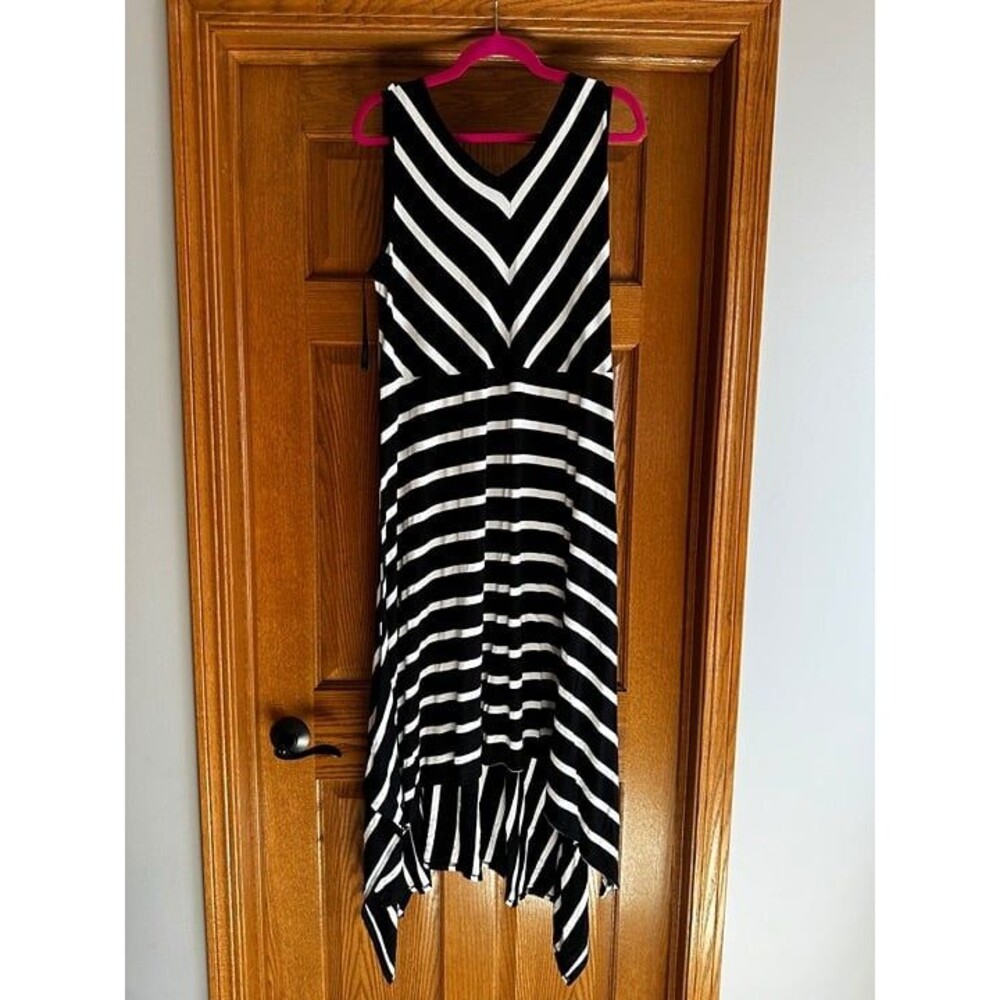 Lane Bryant High-Low Dress - Black/White - Size 18/20